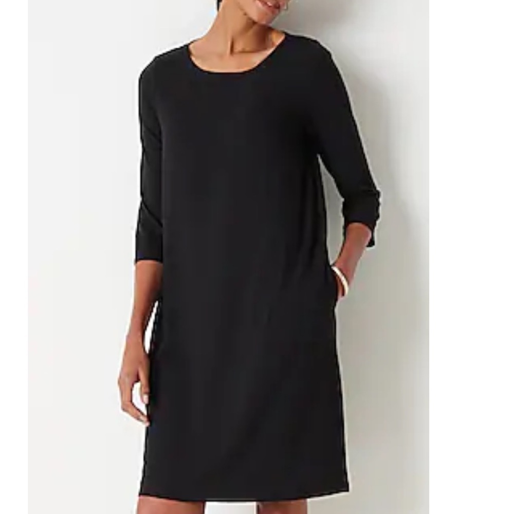 NWT J. Jill Wearever Easy Pleat-Back Dress